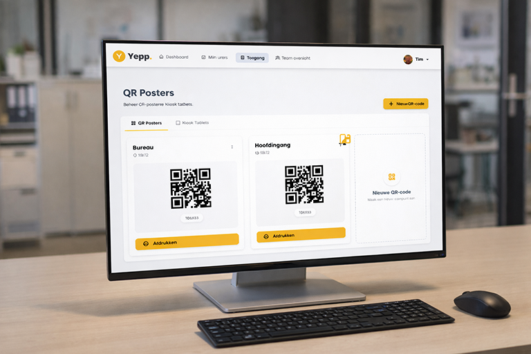 Locatie en QR code aanmaken
